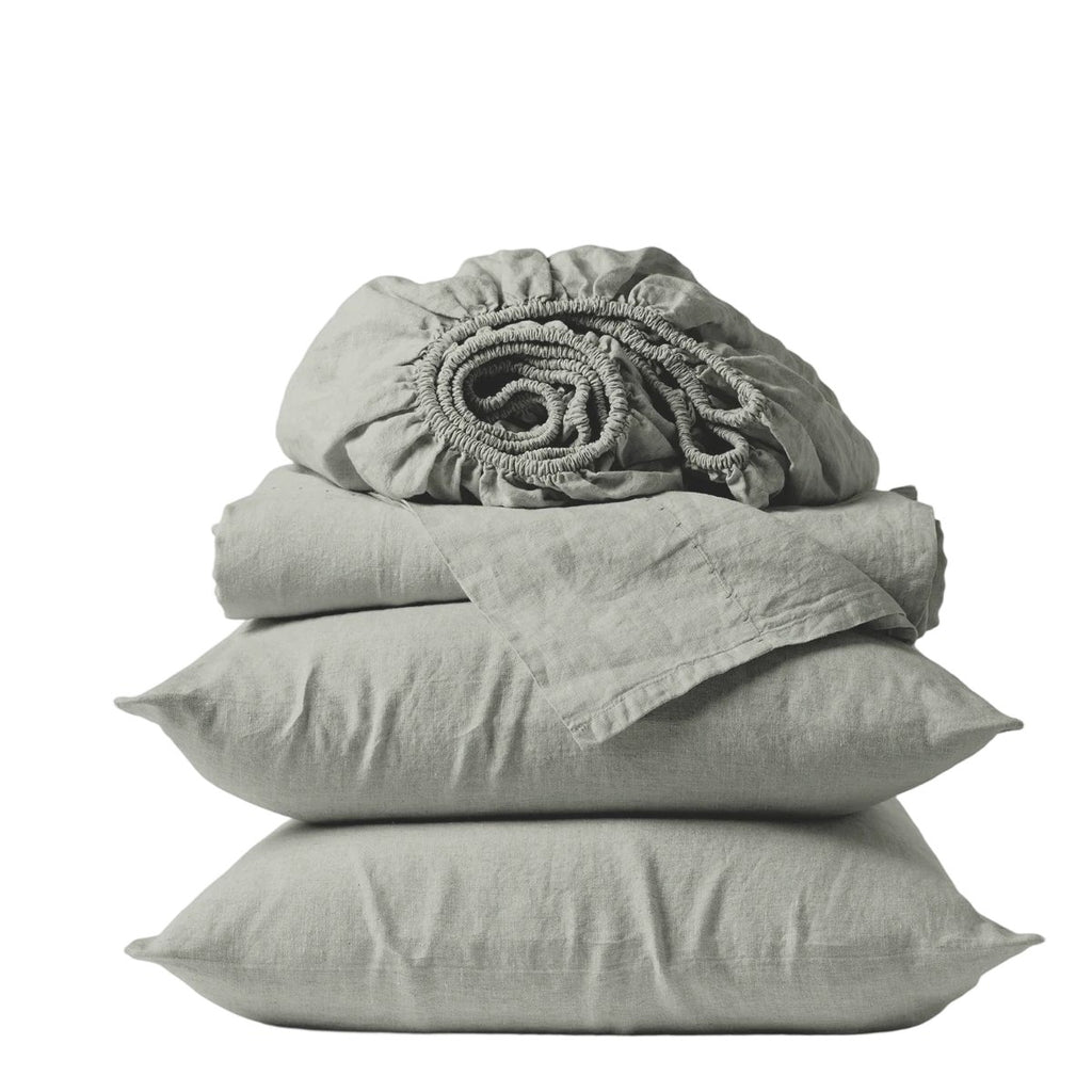 Cottara Washed Cotton Bedding Set Soft Breathable Bed Linen for Cozy Dorm and Home Use G65