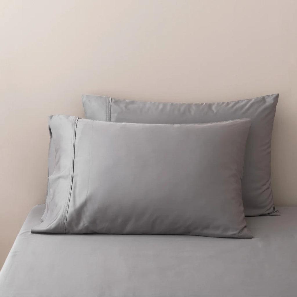 Bamboo Pillowcase Set - Stone Grey
