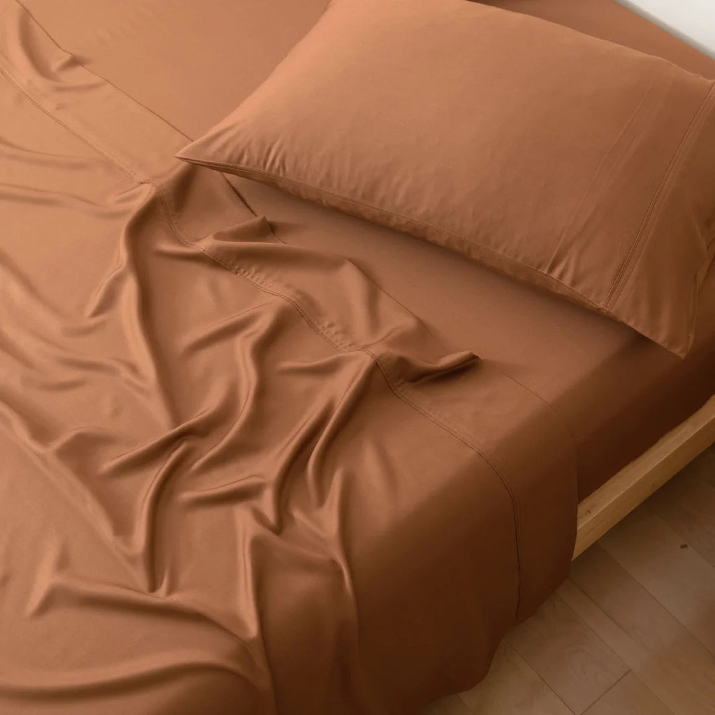 Bamboo Pillowcase Set - Terracotta