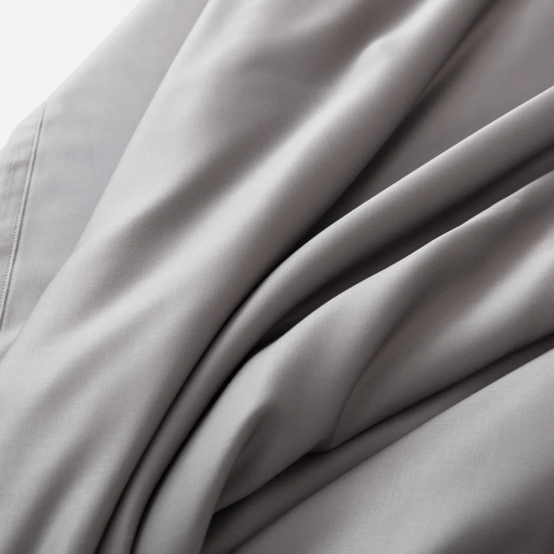 Bamboo Quilt Cover - Stone Grey