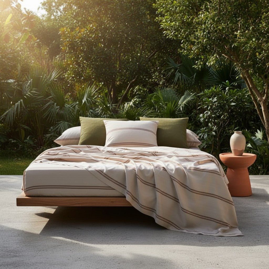 Classic Stripe Bamboo Bedding Set