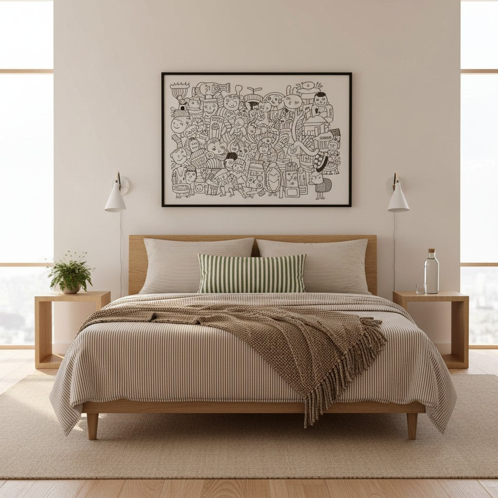 Classic Stripe Bamboo Bedding Set
