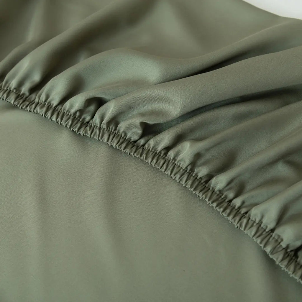 Bamboo Fitted Sheet - Moss
