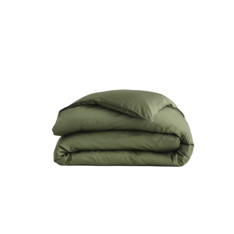 Qelune Bamboo Duvet Cover Set – Cooling Organic Bamboo Bedding in Olive