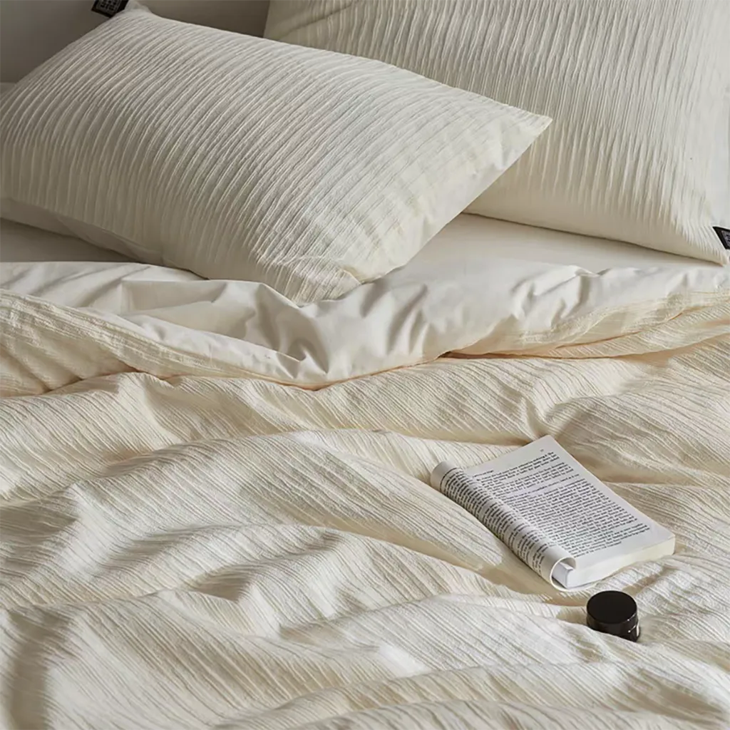 Relaxed Seersucker Cotton Duvet Cover