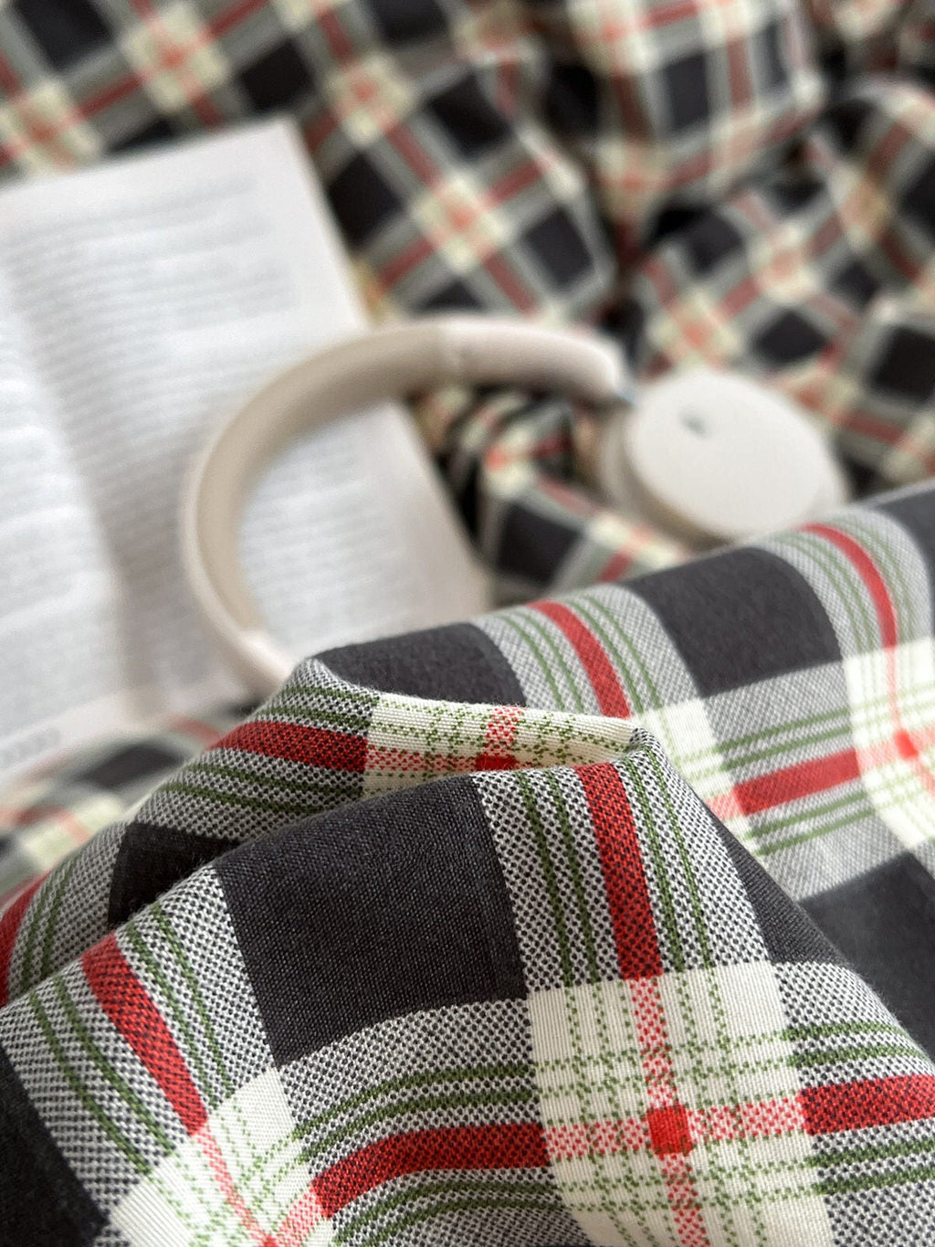 Christmas Plaid Print Bedding Set
