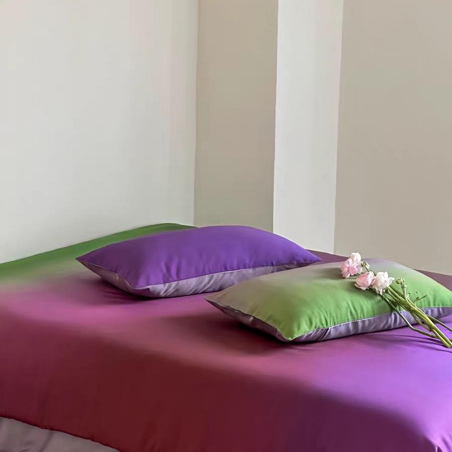 Luxury Ombre Aurora Bedding Set - Green