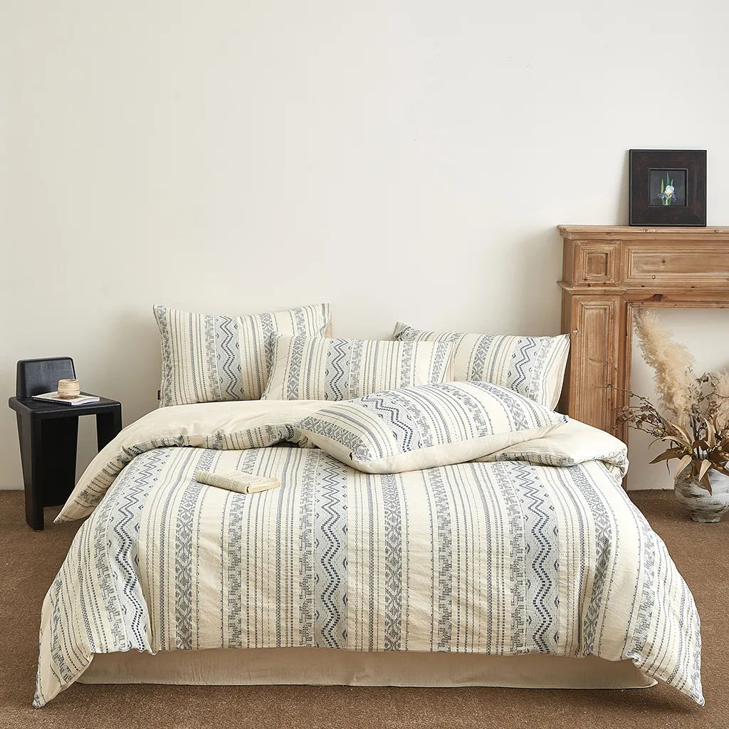 Boho Aztec Stripe Duvet Cover