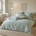 Gingham Bedding Set - Mint Green
