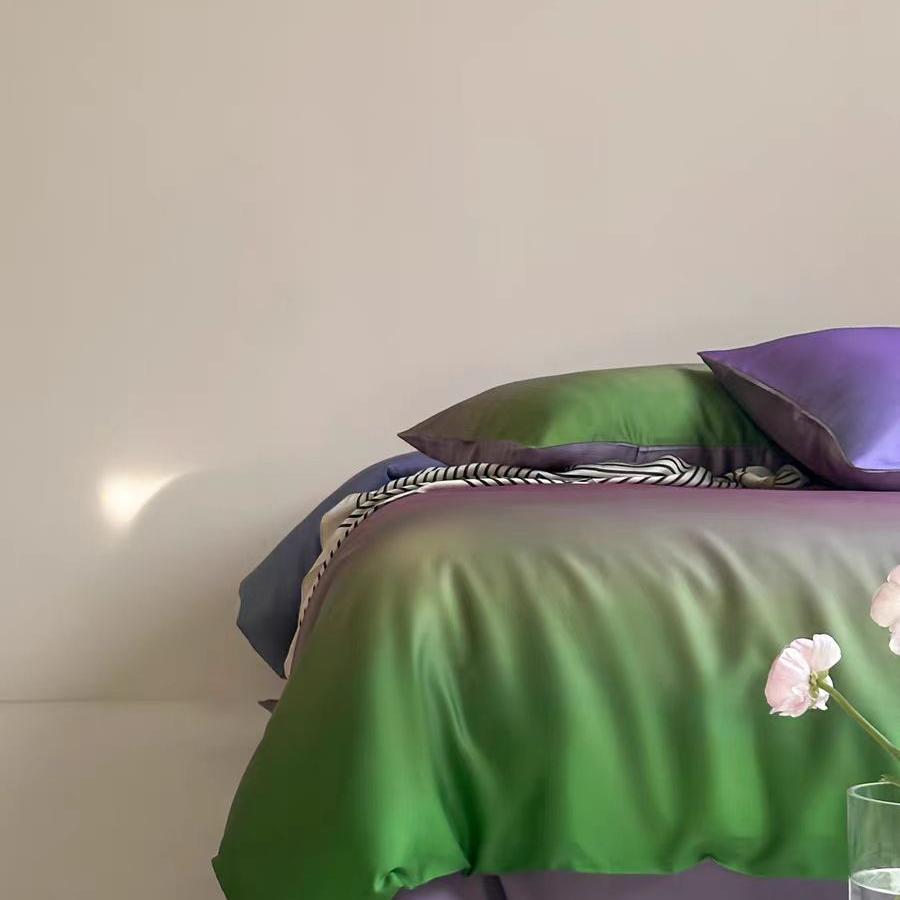 Luxury Ombre Aurora Bedding Set - Green