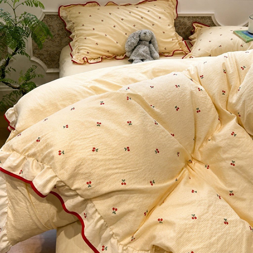 Roselle Cherry Pattern Bedding Set G89