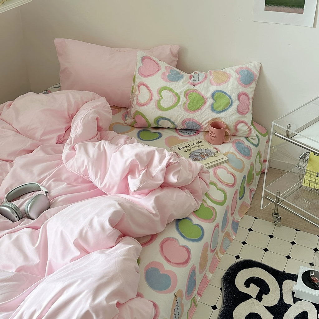 Y2K Hearts Bedding Set